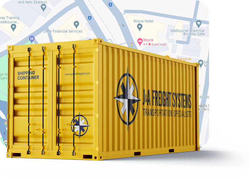 J&A Freight Systems container network across North America
