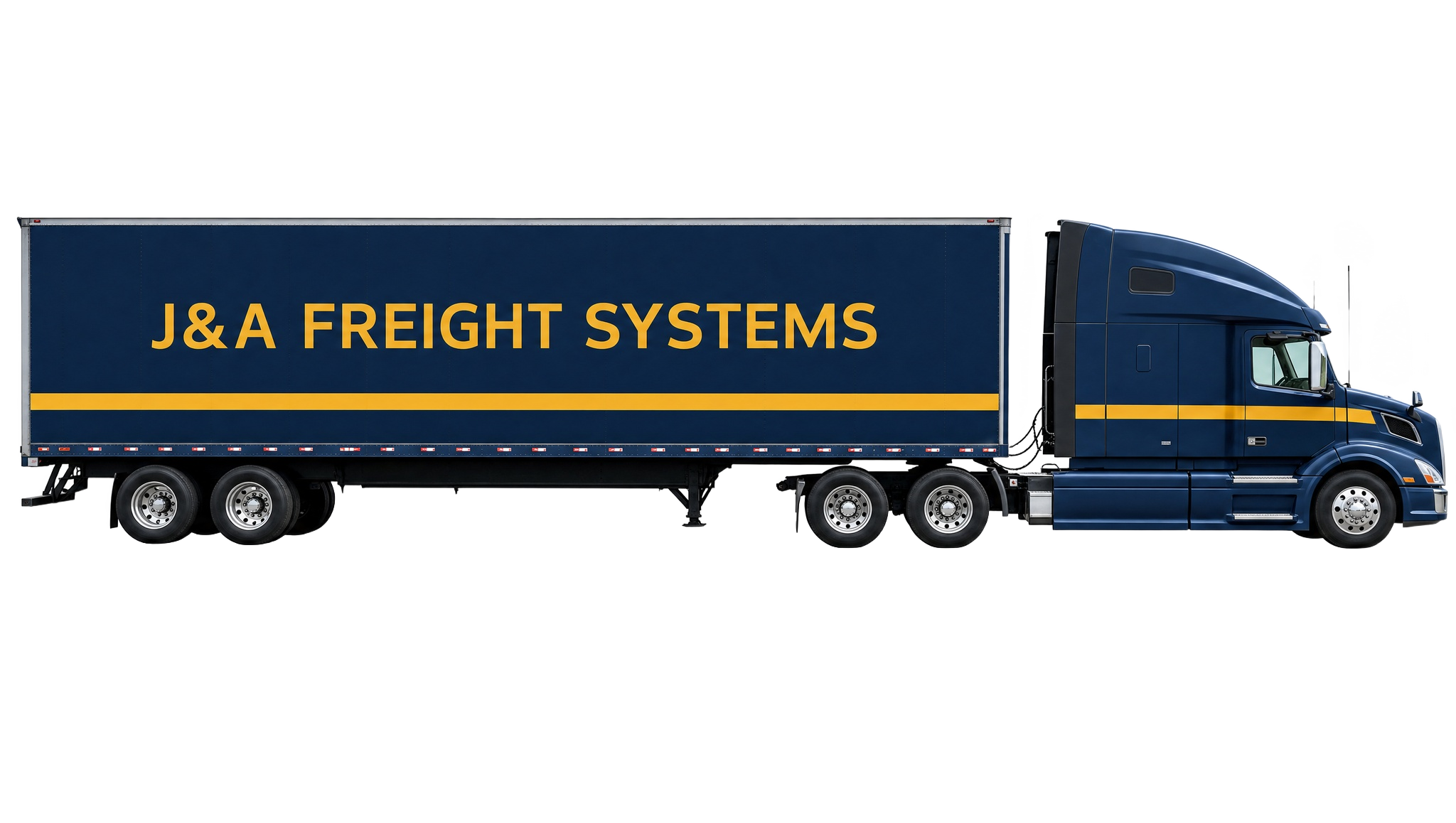 J&A Freight Systems tractor-trailer — dry van freight for owner-operators and fleets